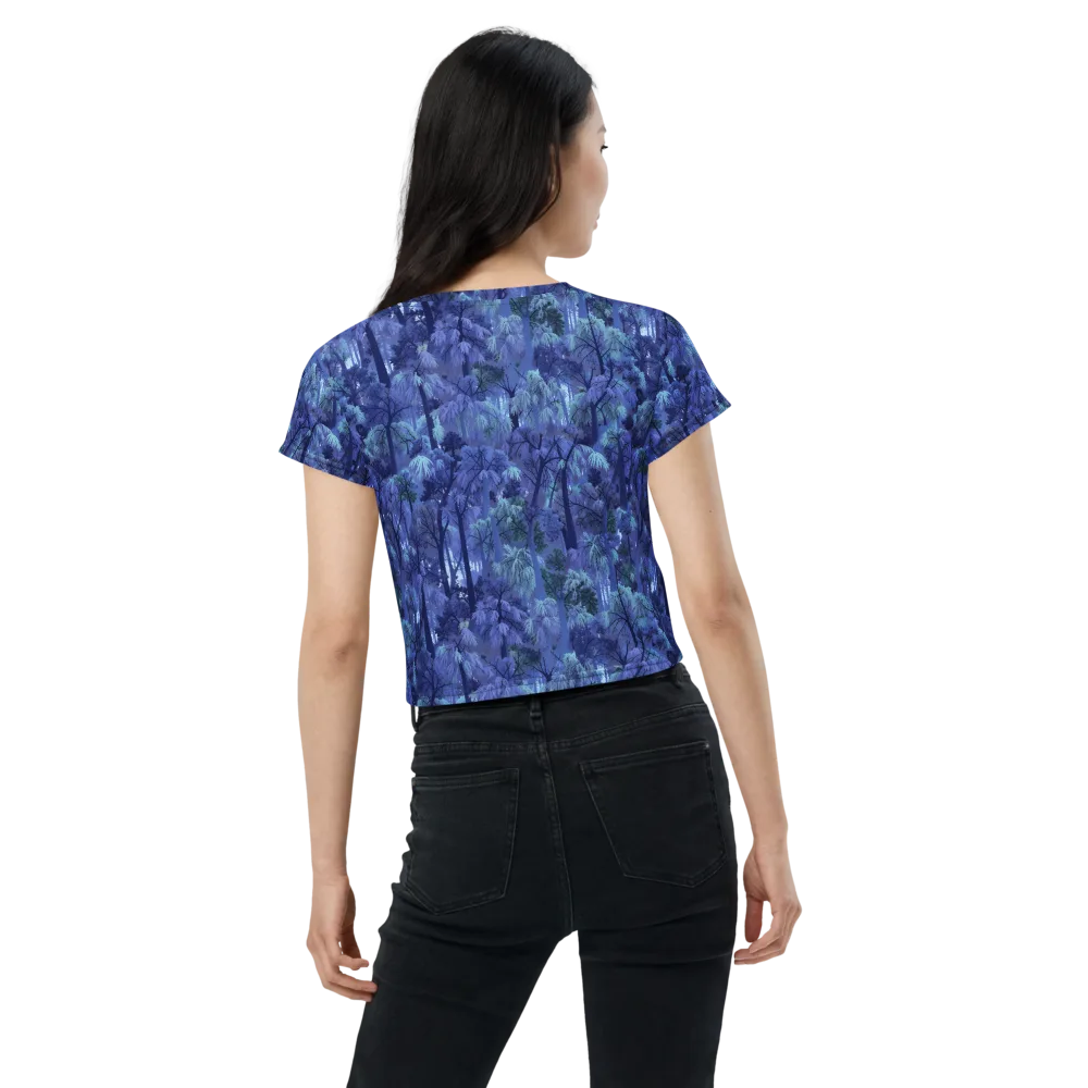 Moonlit Canopy on Crop Tee — Back