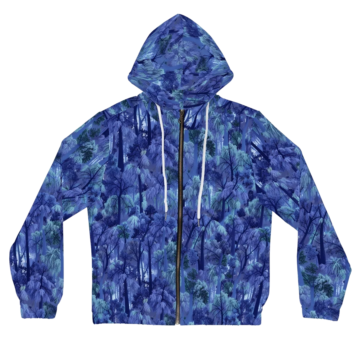 Moonlit Canopy on Women's Full-Zip Hoodie — Front