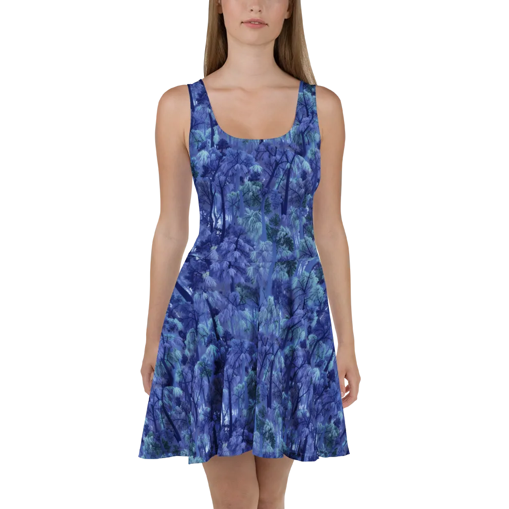 Moonlit Canopy on Skater Dress — Front