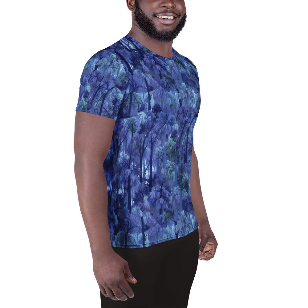 Moonlit Canopy on Men's Athletic T-Shirt — Right