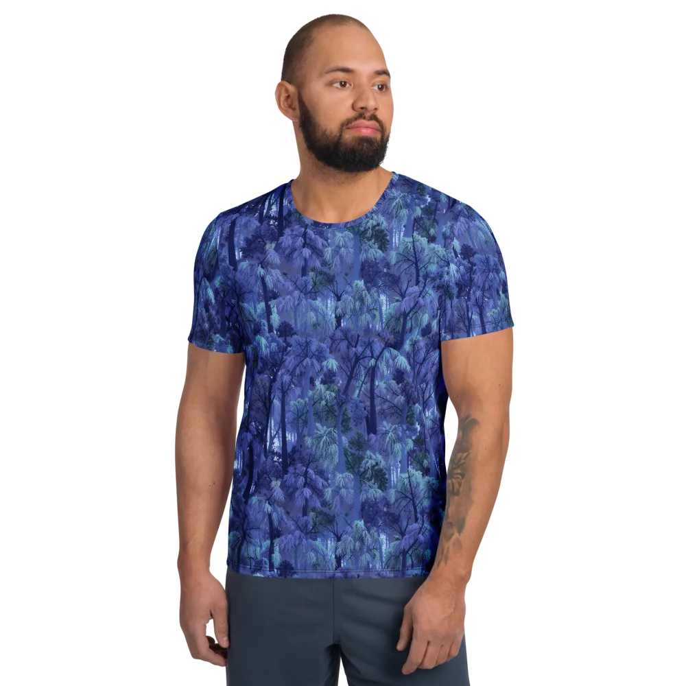 Moonlit Canopy on Men's Athletic T-Shirt — Front