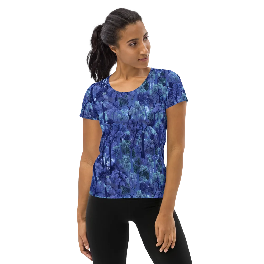 Moonlit Canopy on Women's Athletic T-Shirt — Front