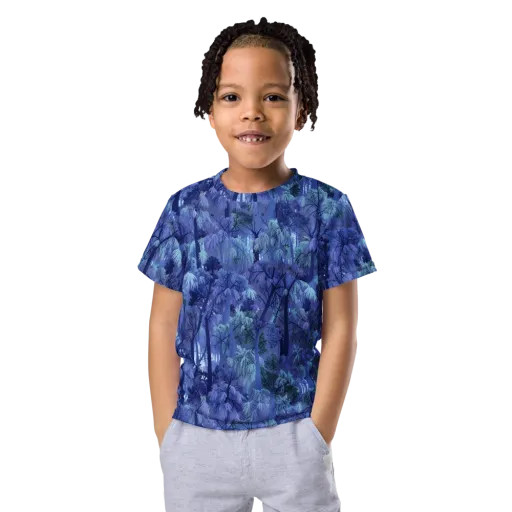 Moonlit Canopy on a Kids Crew Neck T-Shirt
