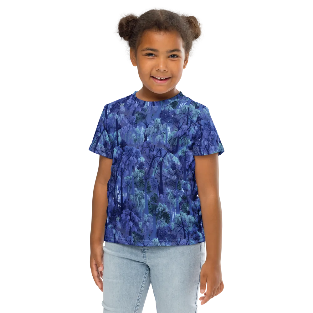 Moonlit Canopy on Kids Crew Neck T-Shirt — Front