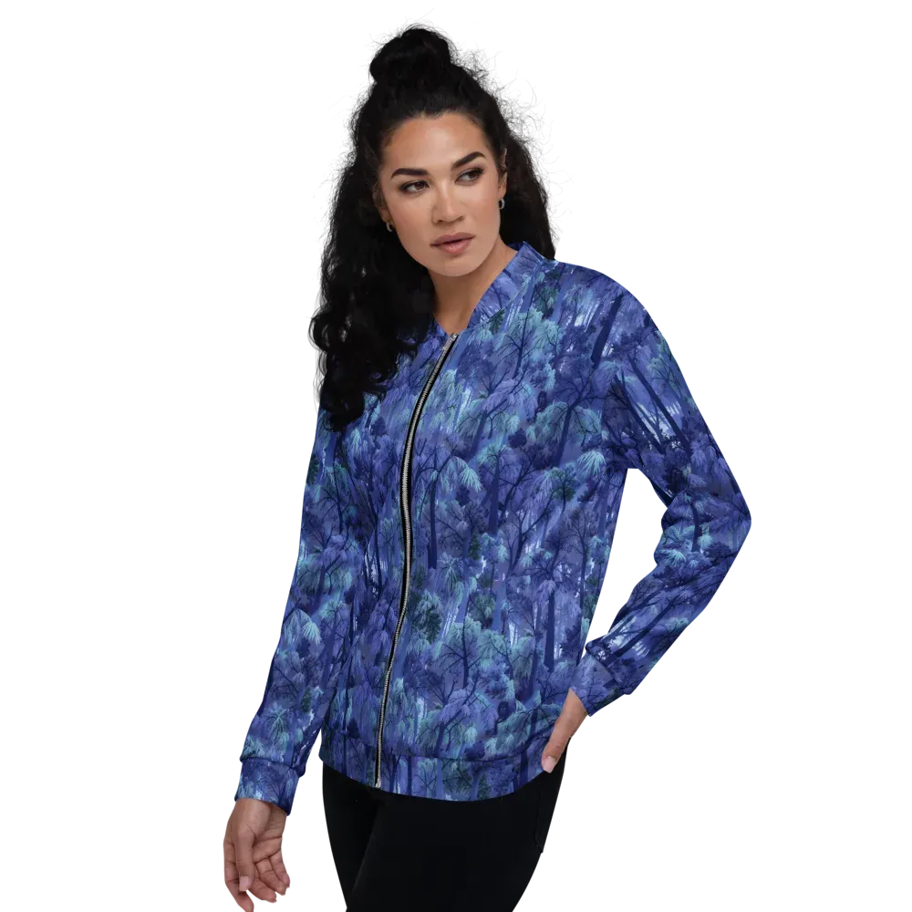 Moonlit Canopy on Bomber Jacket — Left