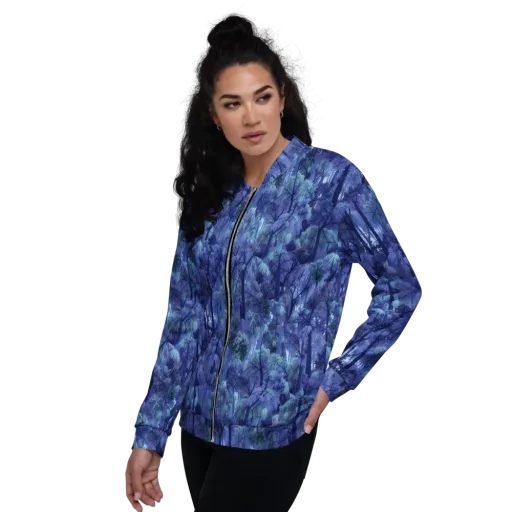 Moonlit Canopy on a Bomber Jacket