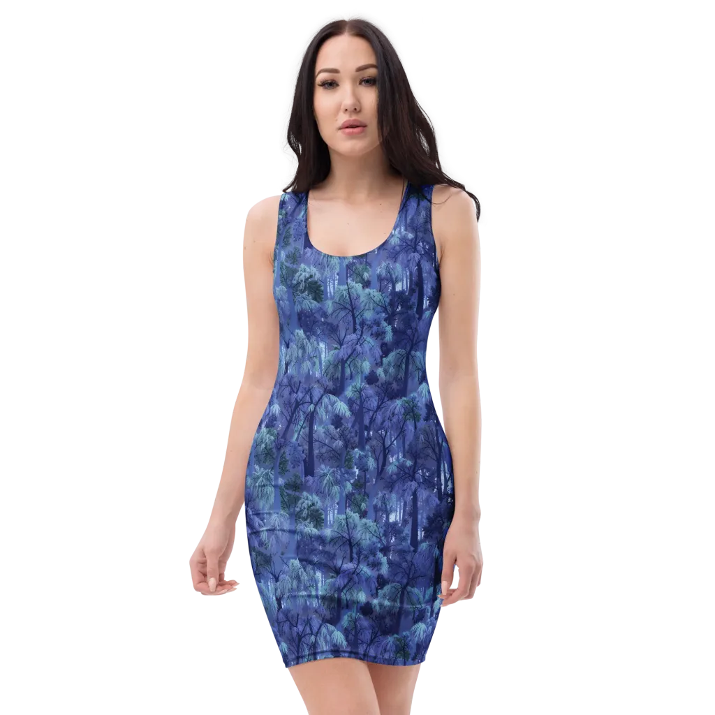 Moonlit Canopy on Bodycon Dress — Front