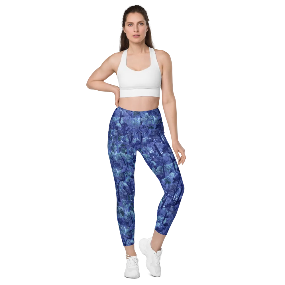 Moonlit Canopy on Leggings with Pockets — Front