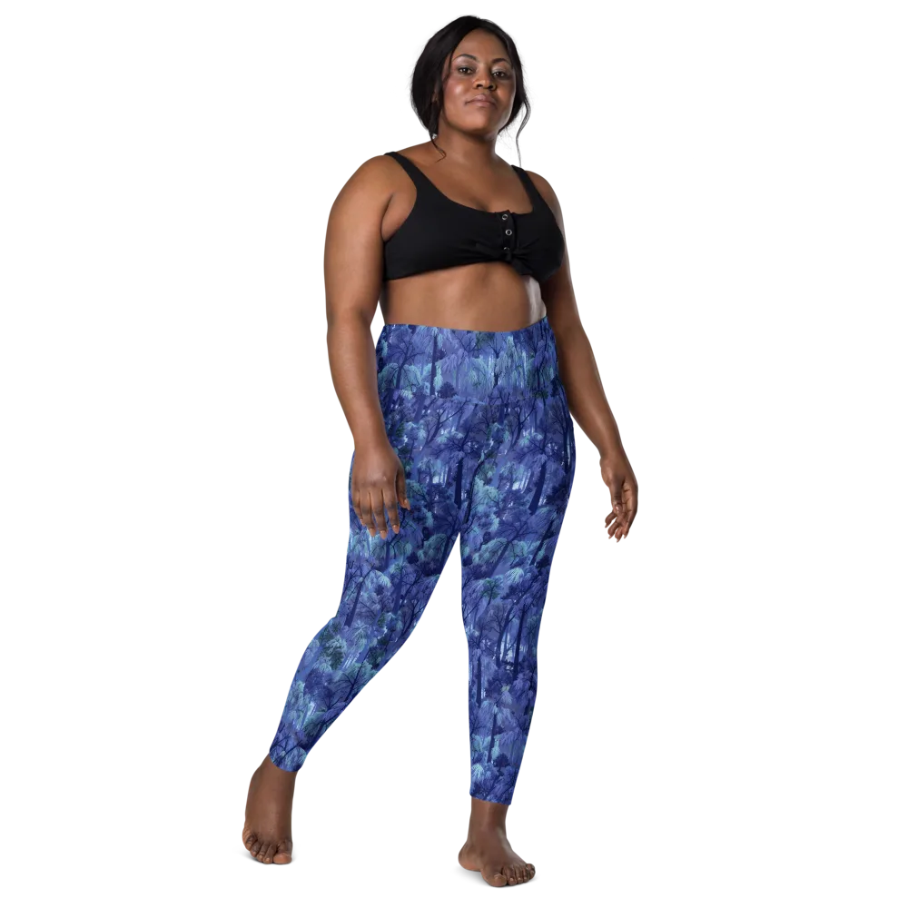 Moonlit Canopy on Leggings with Pockets — Front