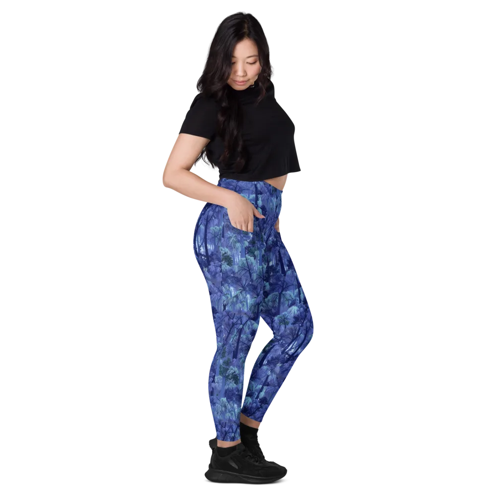 Moonlit Canopy on Leggings with Pockets — Right