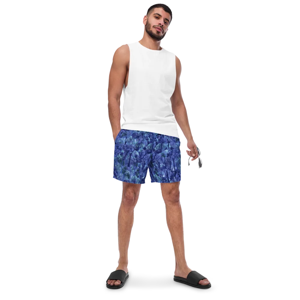 Moonlit Canopy on Swim Trunks — Front