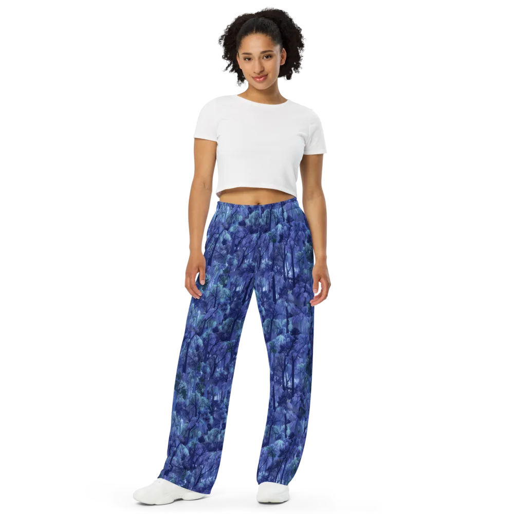 Moonlit Canopy on Wide-Leg Pants — Front