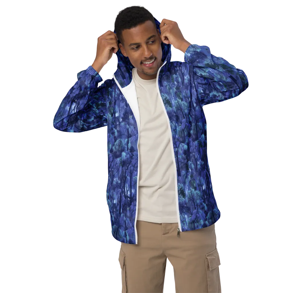 Moonlit Canopy on Men's Windbreaker — Front