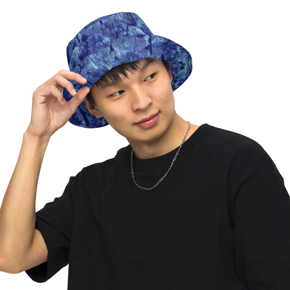 Moonlit Canopy on Reversible Bucket Hat — Front Inside