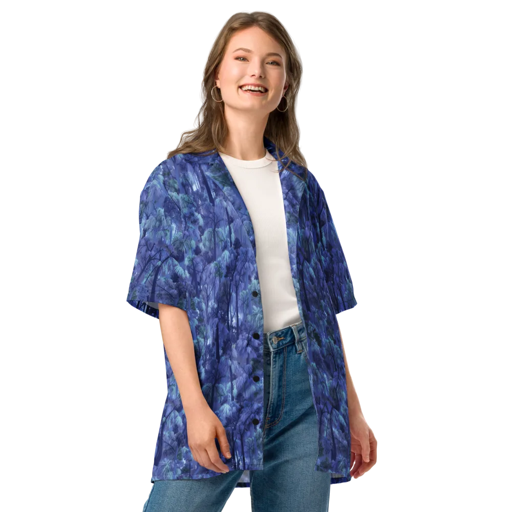Moonlit Canopy on Button Shirt — Front