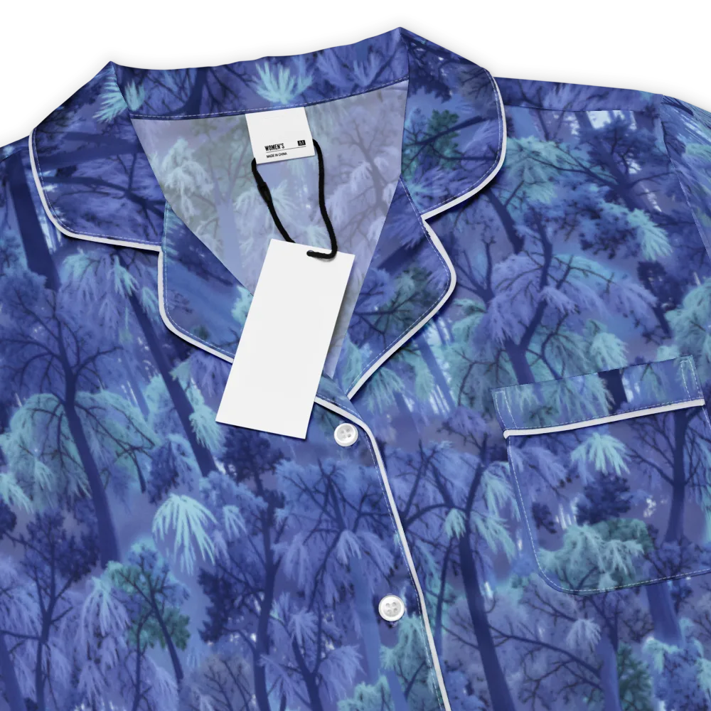 Moonlit Canopy on Women's Short Sleeve Pajama Top — Product details