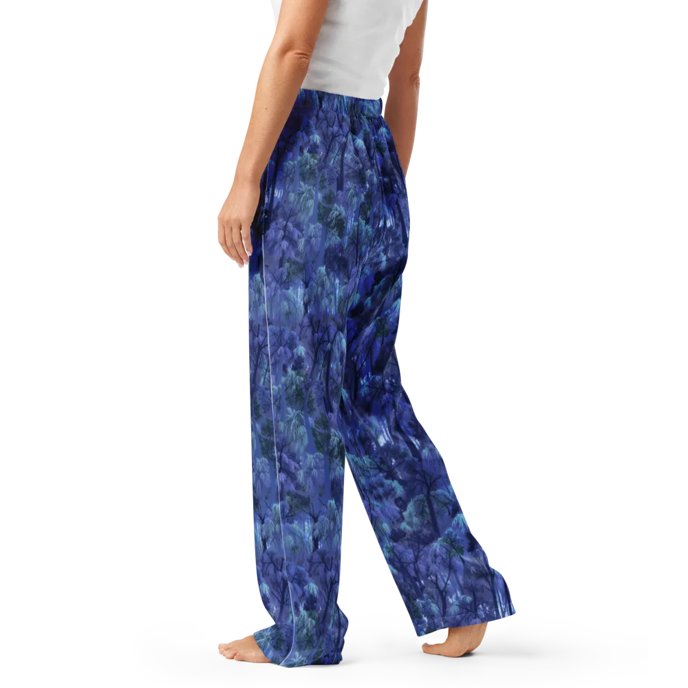 Moonlit Canopy on Women's Pajama Pants — Left