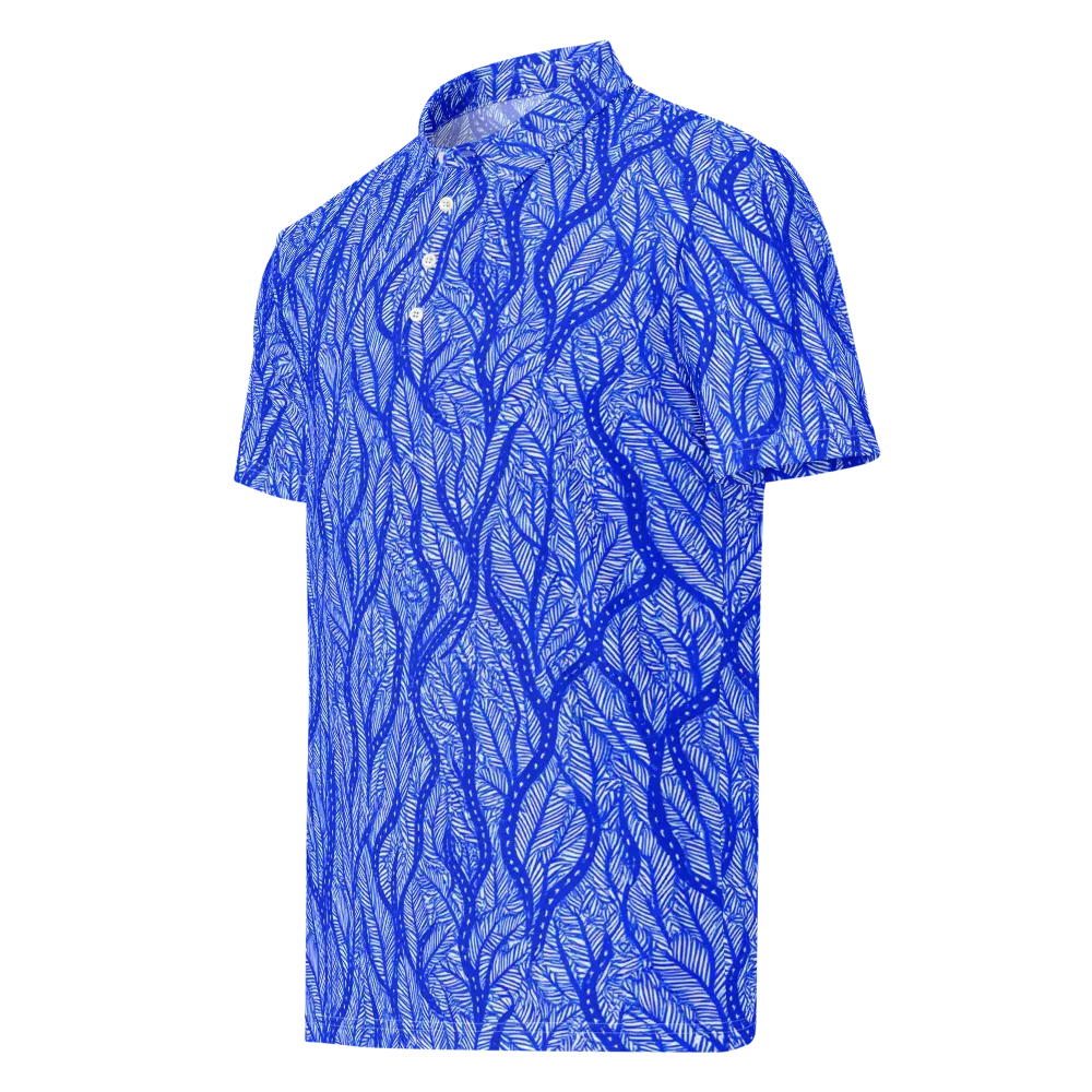Bluevine Reverie on Men's Slim Fit Polo Shirt — Left Front
