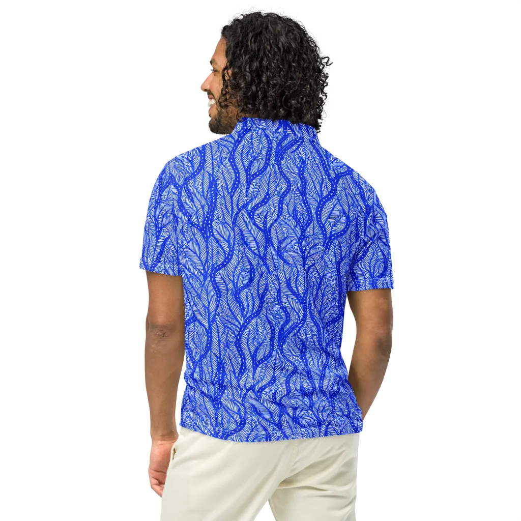 Bluevine Reverie on Men's Slim Fit Polo Shirt — Back
