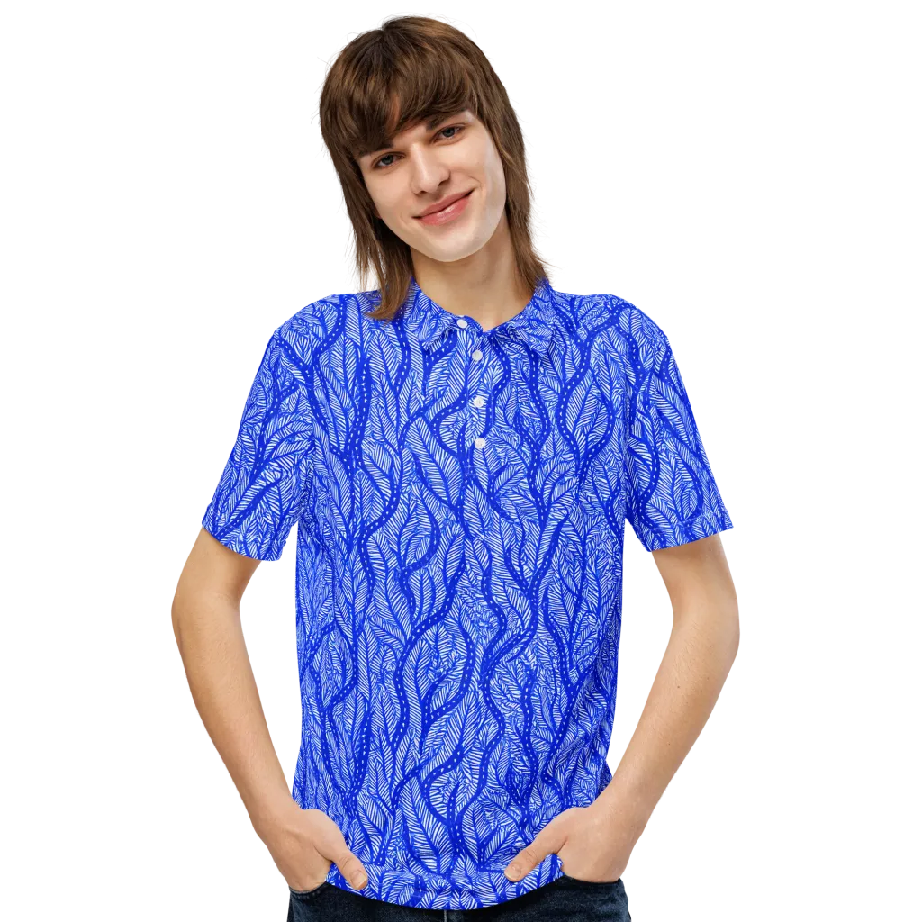 Bluevine Reverie on Men's Slim Fit Polo Shirt — Front