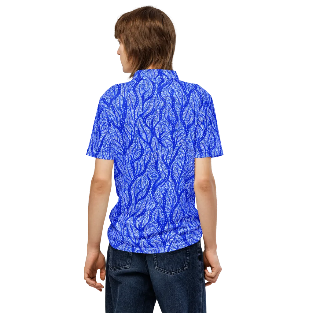 Bluevine Reverie on Men's Slim Fit Polo Shirt — Back