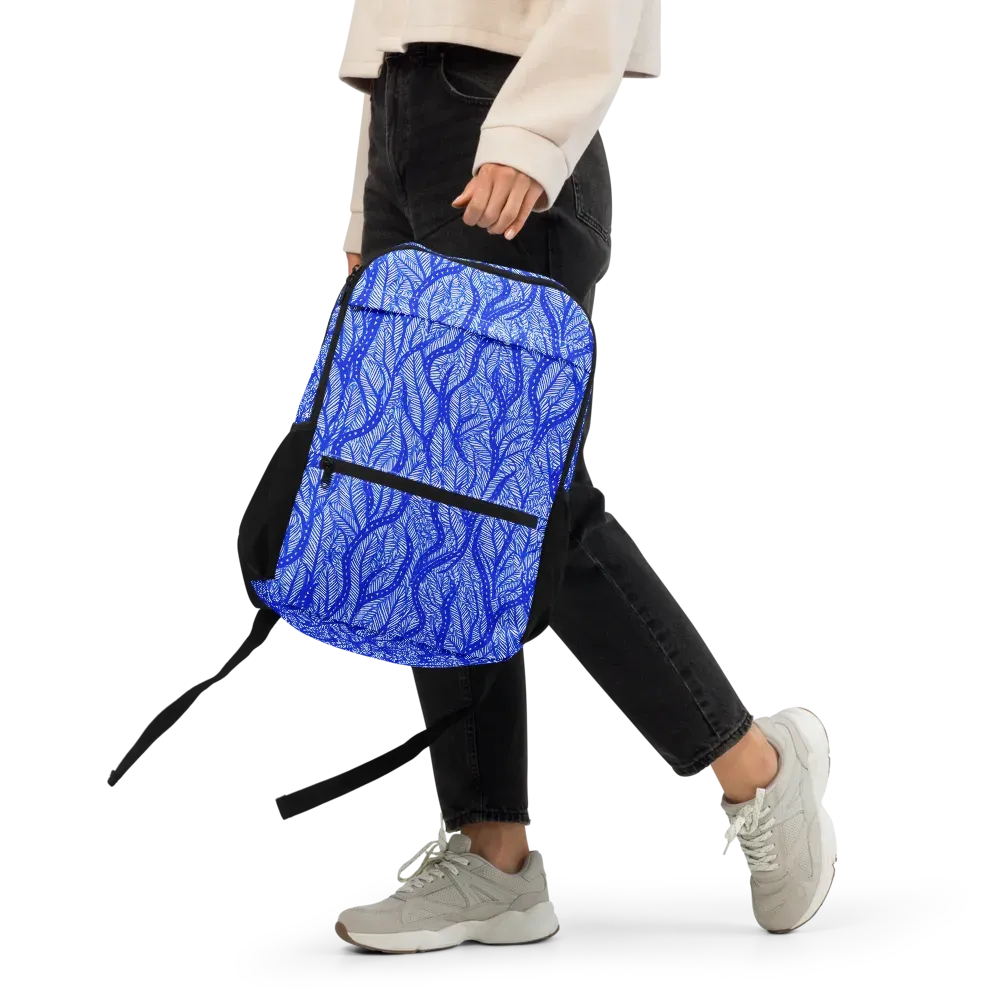 Bluevine Reverie on Utility Backpack — Front