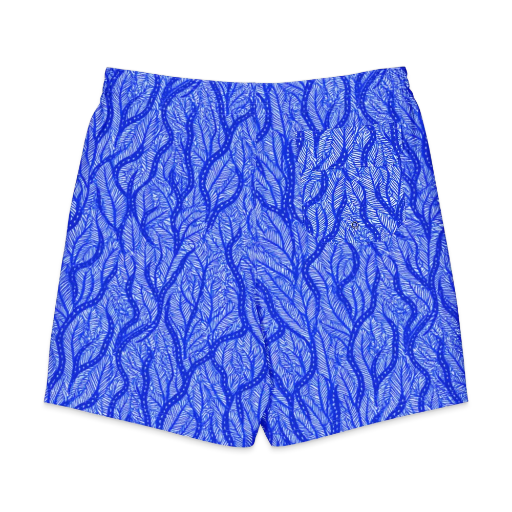 Bluevine Reverie on Men's Board Shorts — Back