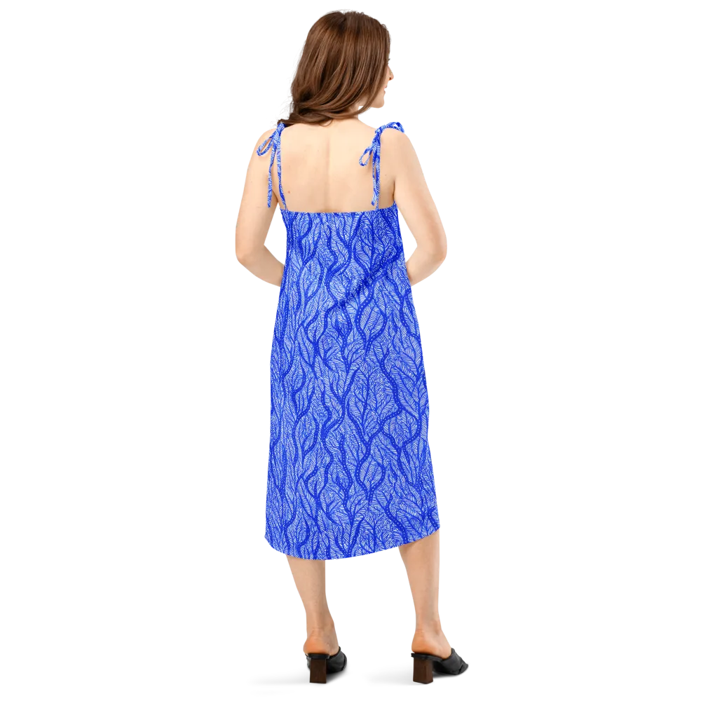 Bluevine Reverie on Slip Dress — Back