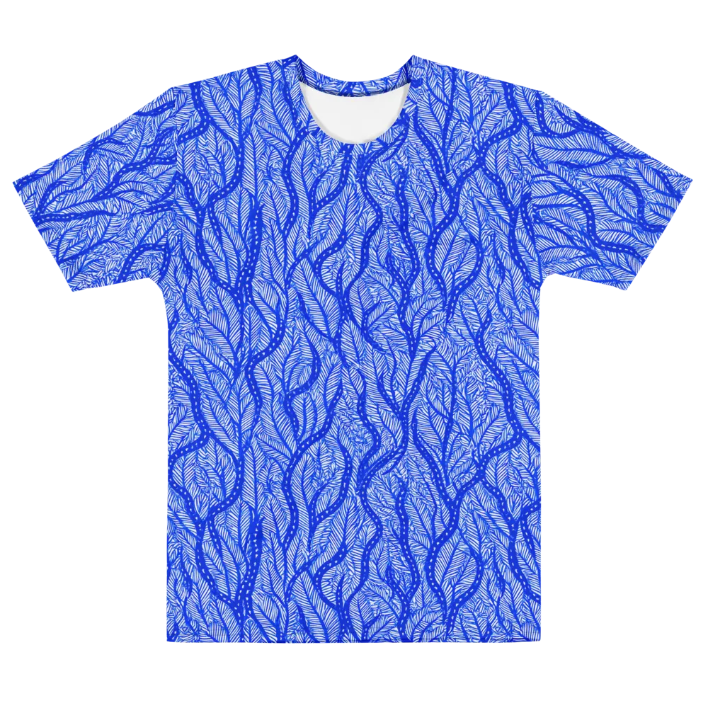 Bluevine Reverie on Men's Cotton Crew Neck T-Shirt — Front