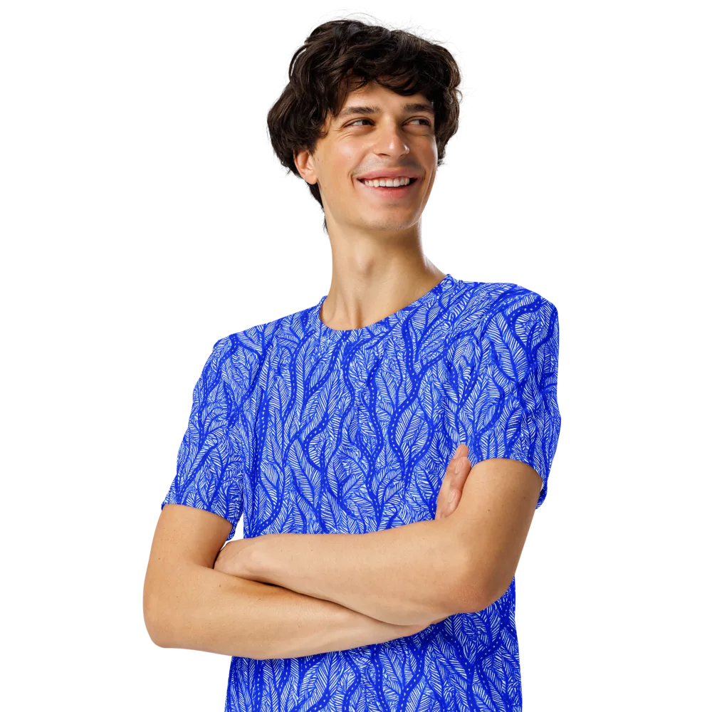 Bluevine Reverie on Men's Crew Neck T-Shirt — Left Front