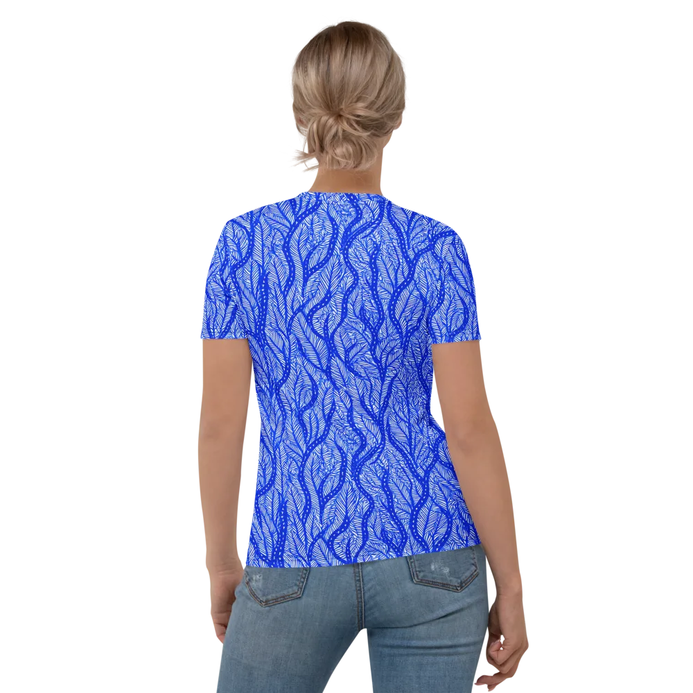 Bluevine Reverie on Women's Crew Neck T-Shirt — Back