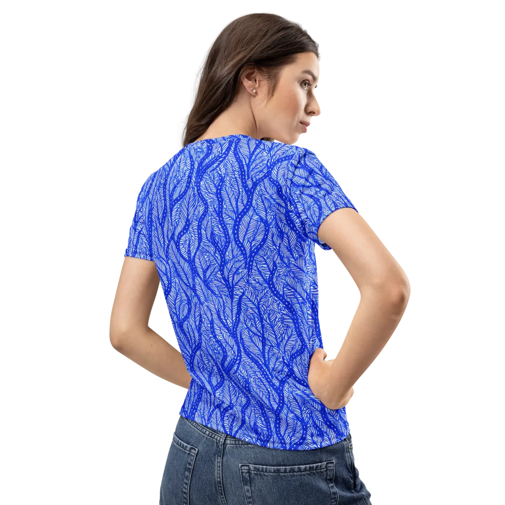 Bluevine Reverie on Women's Crew Neck T-Shirt — Back