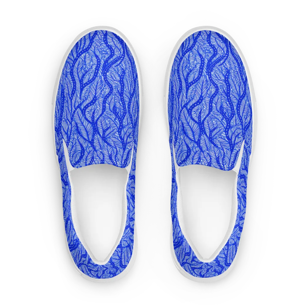 Bluevine Reverie on Men's Slip-On Canvas Shoes — Front