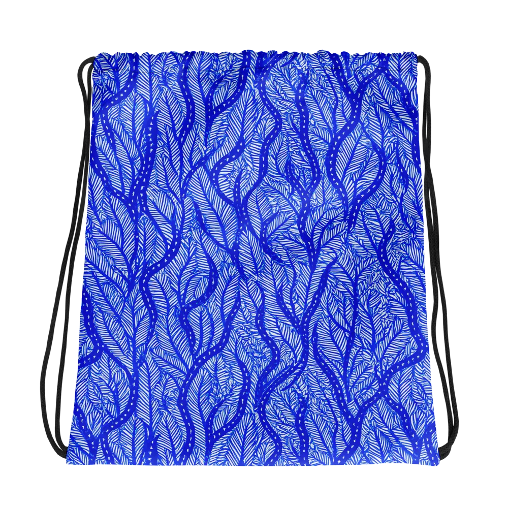 Bluevine Reverie on Drawstring Bag — Photo