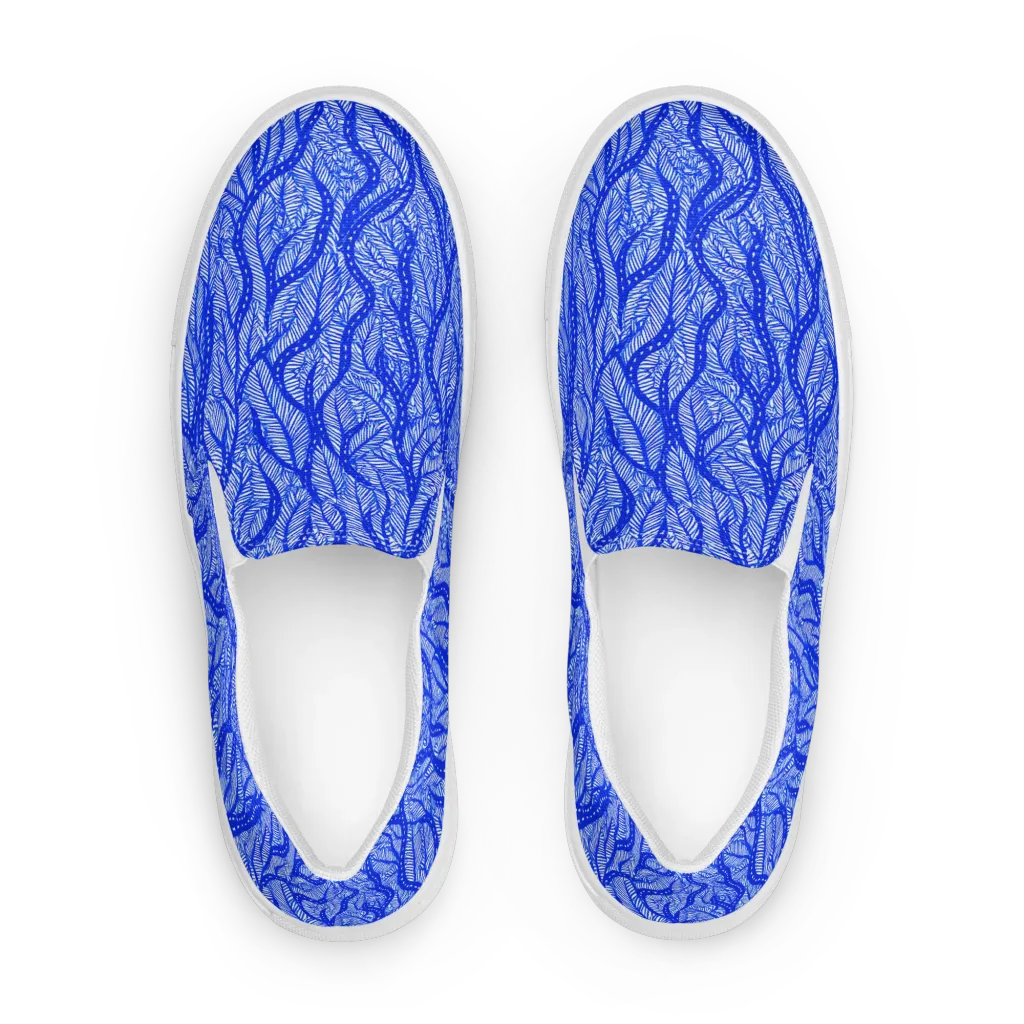 Bluevine Reverie on Women's Slip-On Canvas Shoes — Front