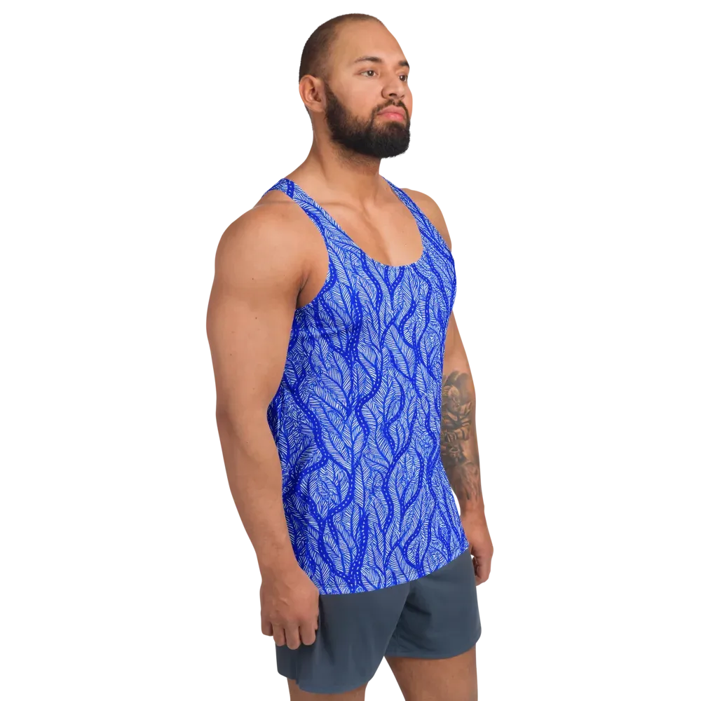 Bluevine Reverie on Men's Tank Top — Right Front