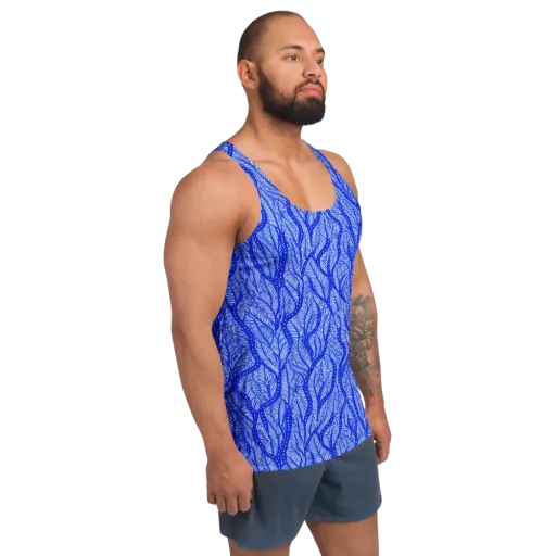 Bluevine Reverie on a Men's Tank Top