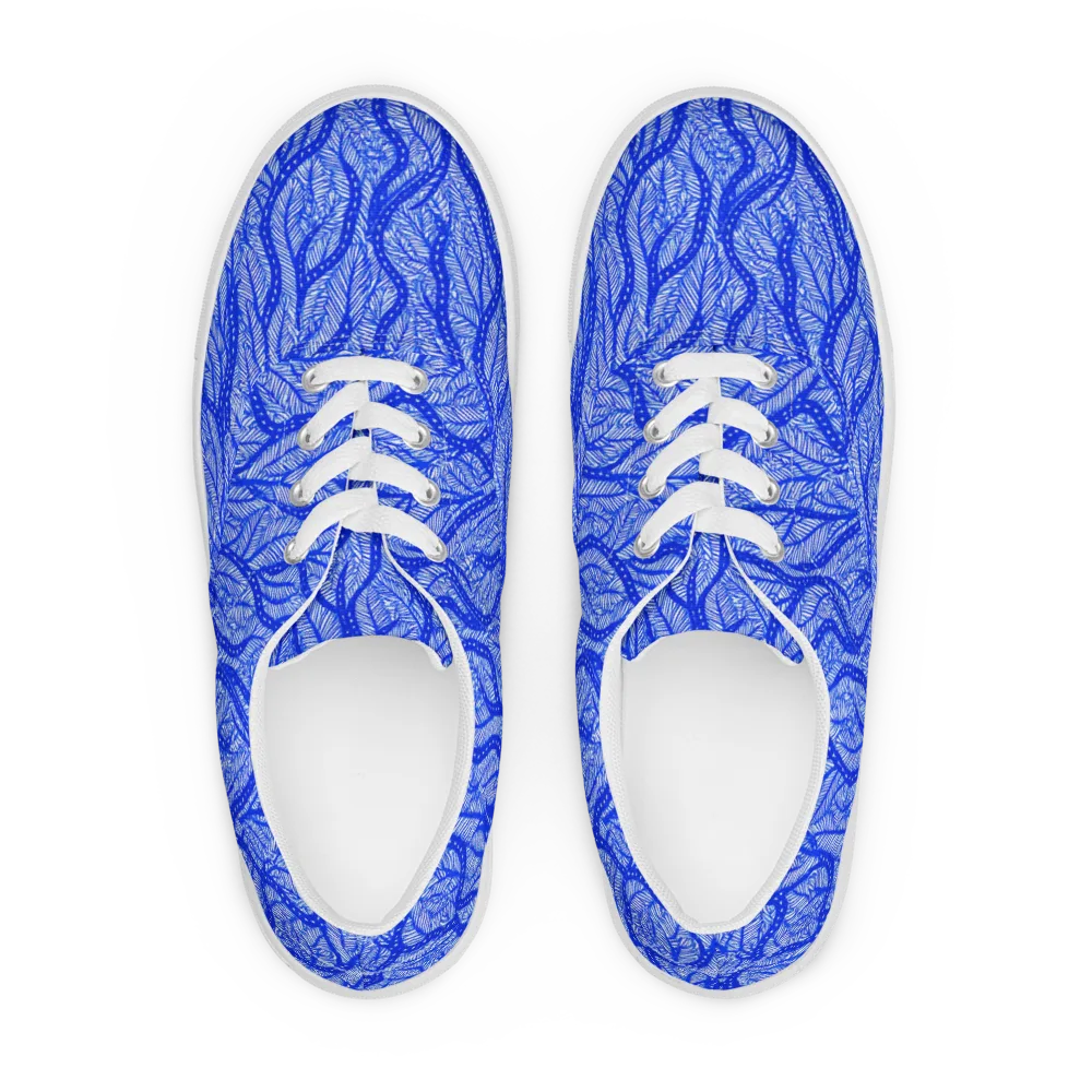 Bluevine Reverie on Men's Lace-Up Canvas Shoes — Front