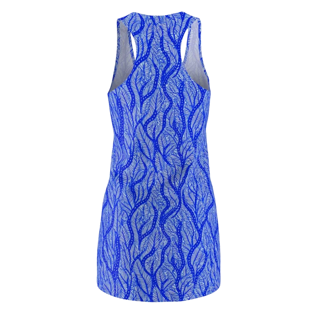 Bluevine Reverie on Racerback Dress — Back