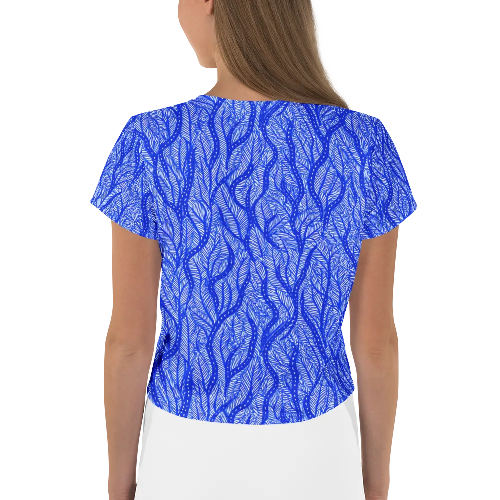 Bluevine Reverie on Crop Tee — Back