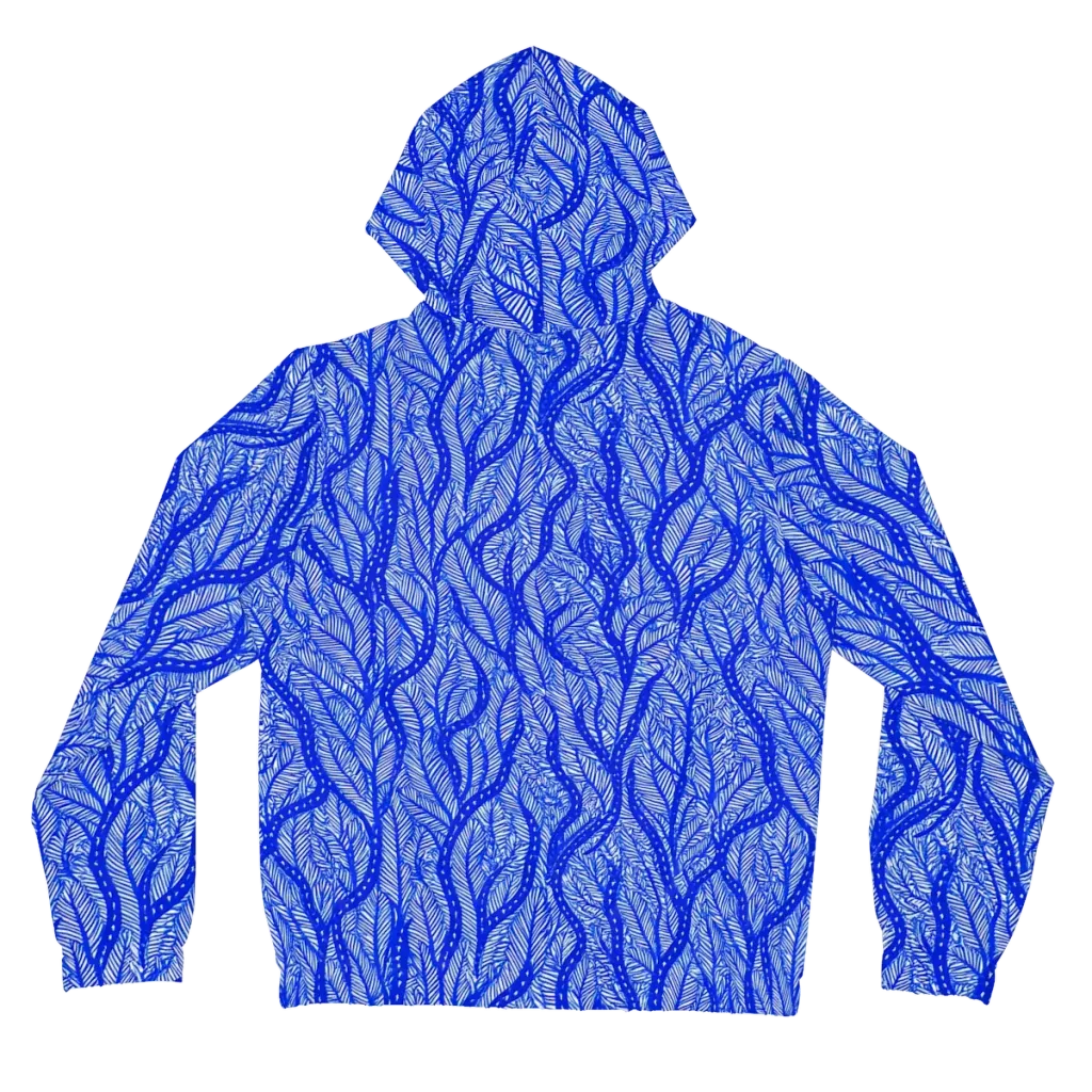 Bluevine Reverie on Women's Full-Zip Hoodie — Back