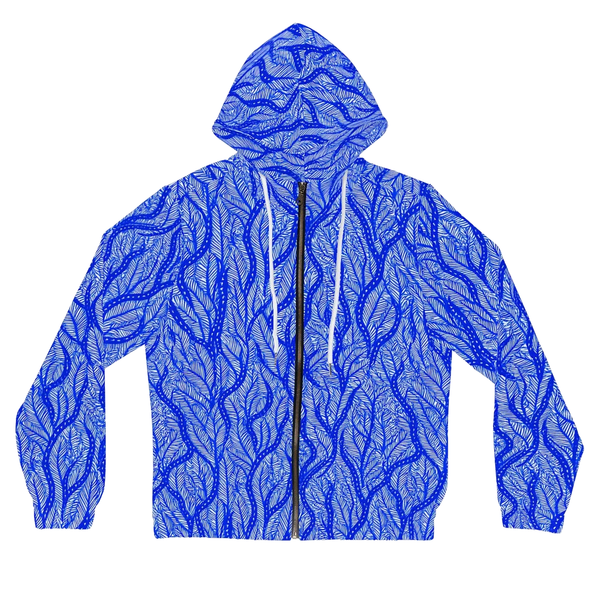 Bluevine Reverie on Women's Full-Zip Hoodie — Front