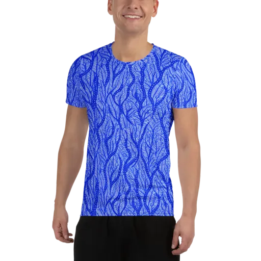 Bluevine Reverie on a Men's Athletic T-Shirt