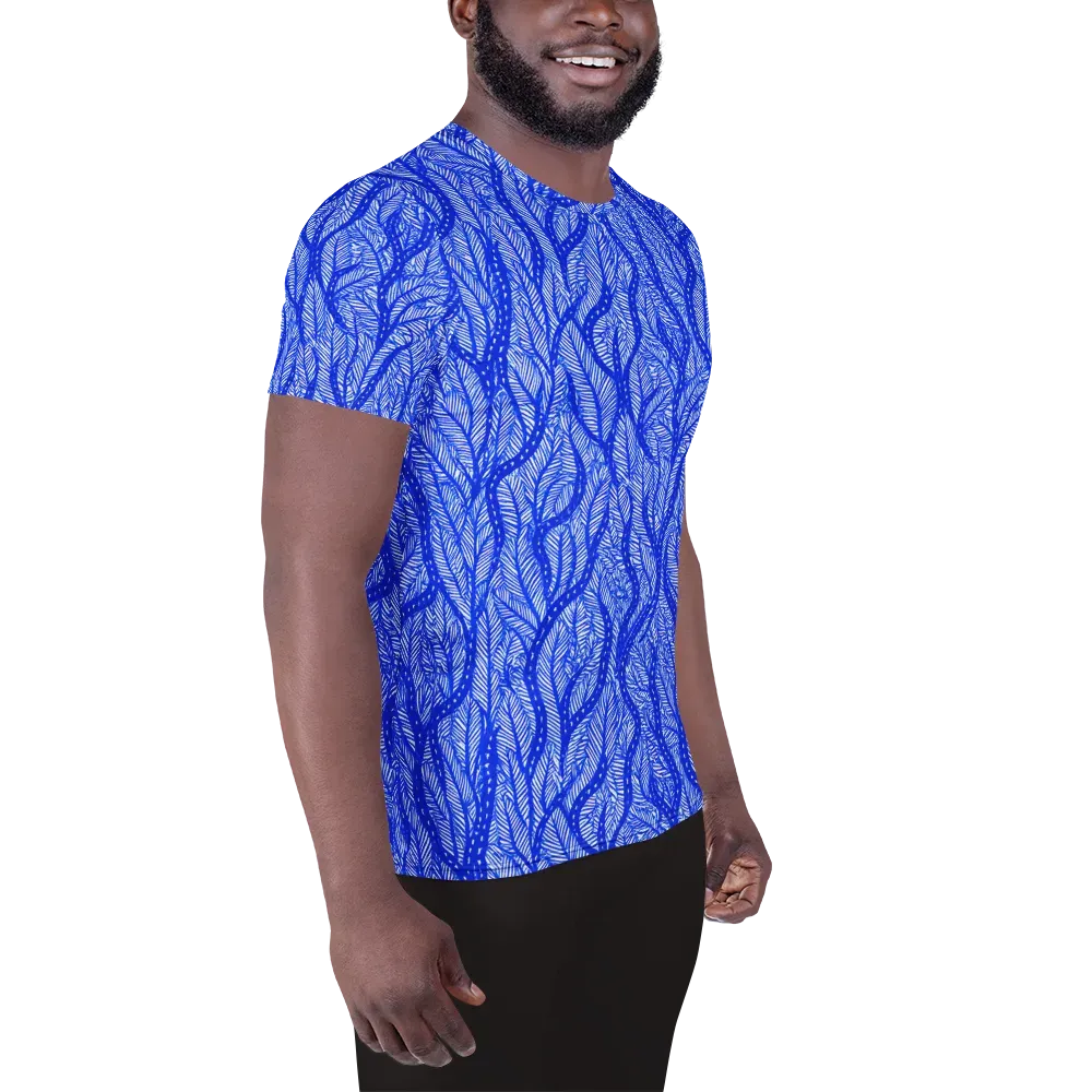 Bluevine Reverie on Men's Athletic T-Shirt — Right