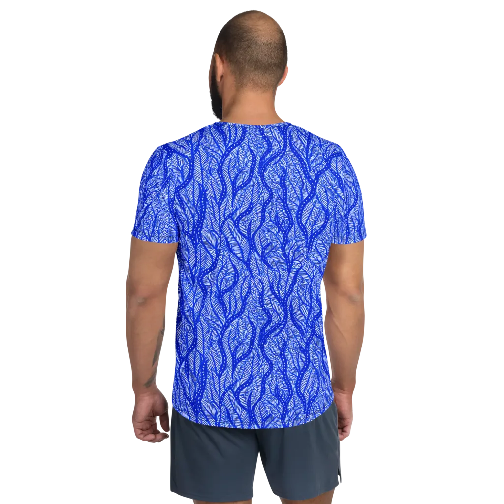 Bluevine Reverie on Men's Athletic T-Shirt — Back