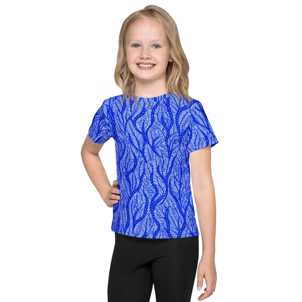 Bluevine Reverie on Kids Crew Neck T-Shirt — Front
