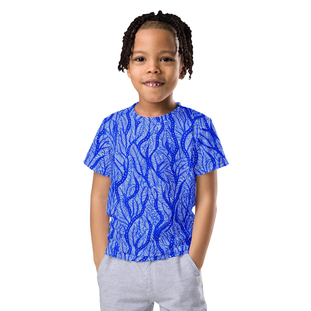 Bluevine Reverie on Kids Crew Neck T-Shirt — Front
