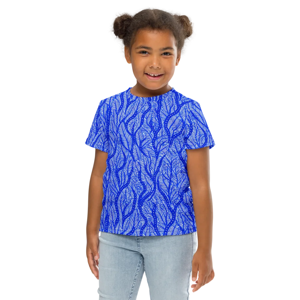 Bluevine Reverie on Kids Crew Neck T-Shirt — Front