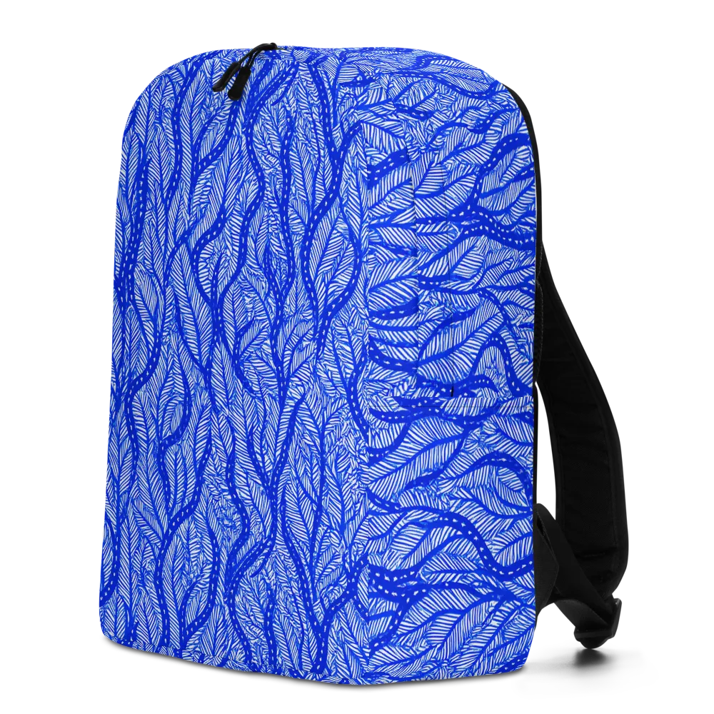 Bluevine Reverie on Minimalist Backpack — Left