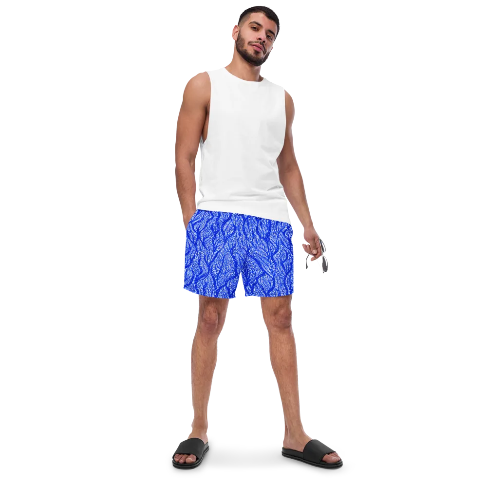 Bluevine Reverie on Swim Trunks — Front